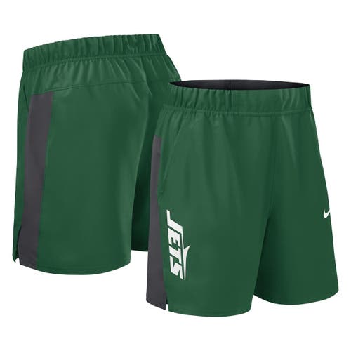 Nike Green New York Jets Woven Victory Performance Shorts In Green