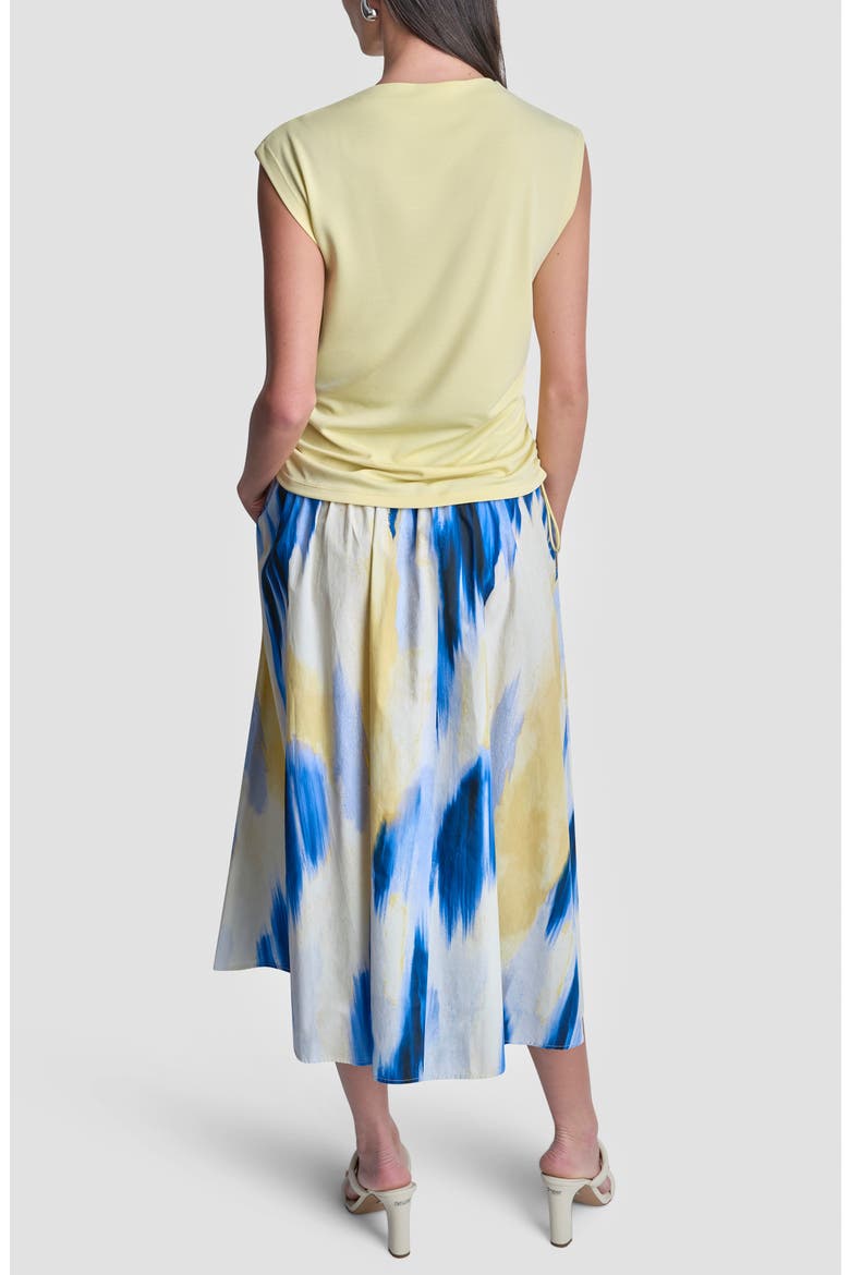Side Ruched Knit Top, Alternate, color, BUTTERCREAM