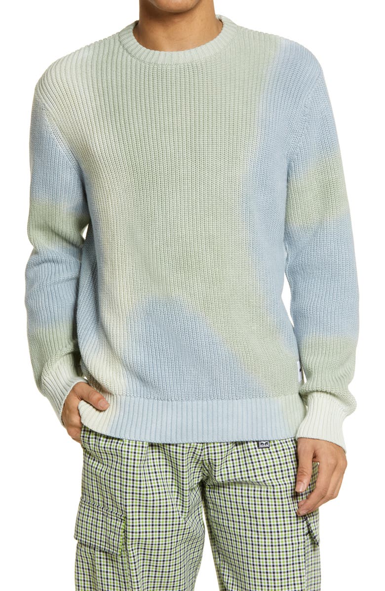 Obey Tie Dye Organic Cotton Sweater, Main, color,