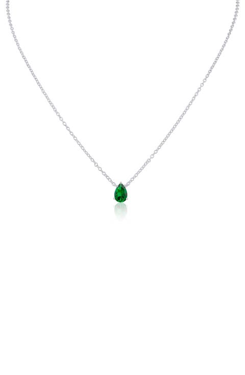 Pear Pendant Necklace