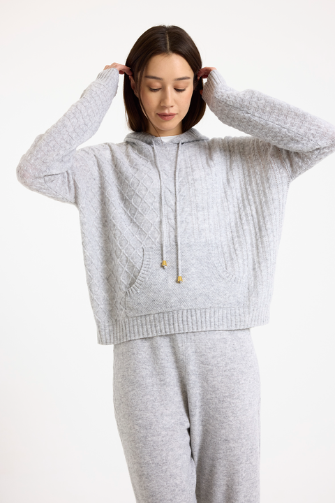 Luxe Relaxed Fit 100% Cashmere Hoodie