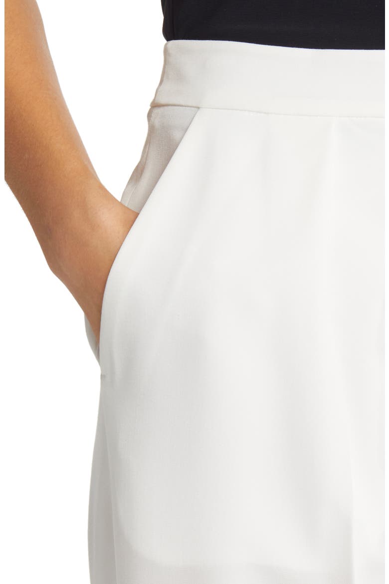 Wide Leg Twill Pants, Alternate, color, WHITE