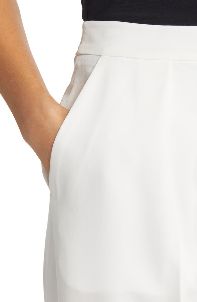 Misook Wide Leg Twill Pants, Alternate, color, White