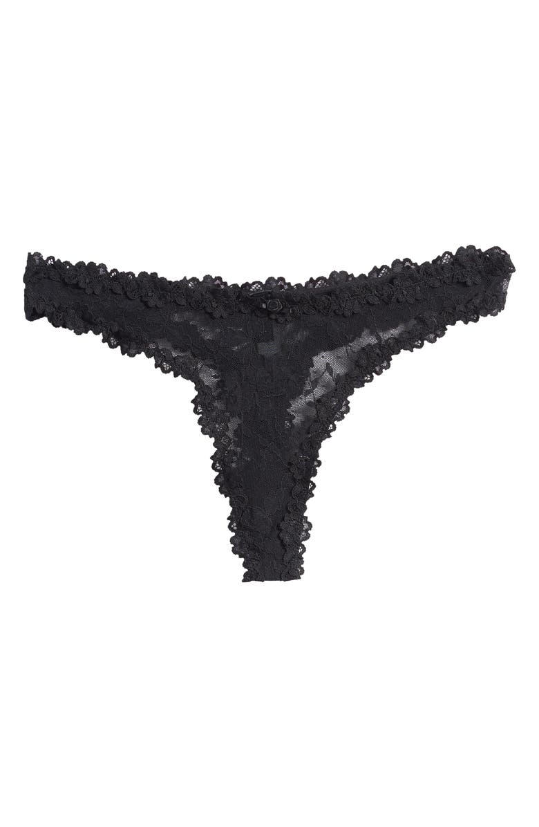 Stretch Lace Dipped Thong