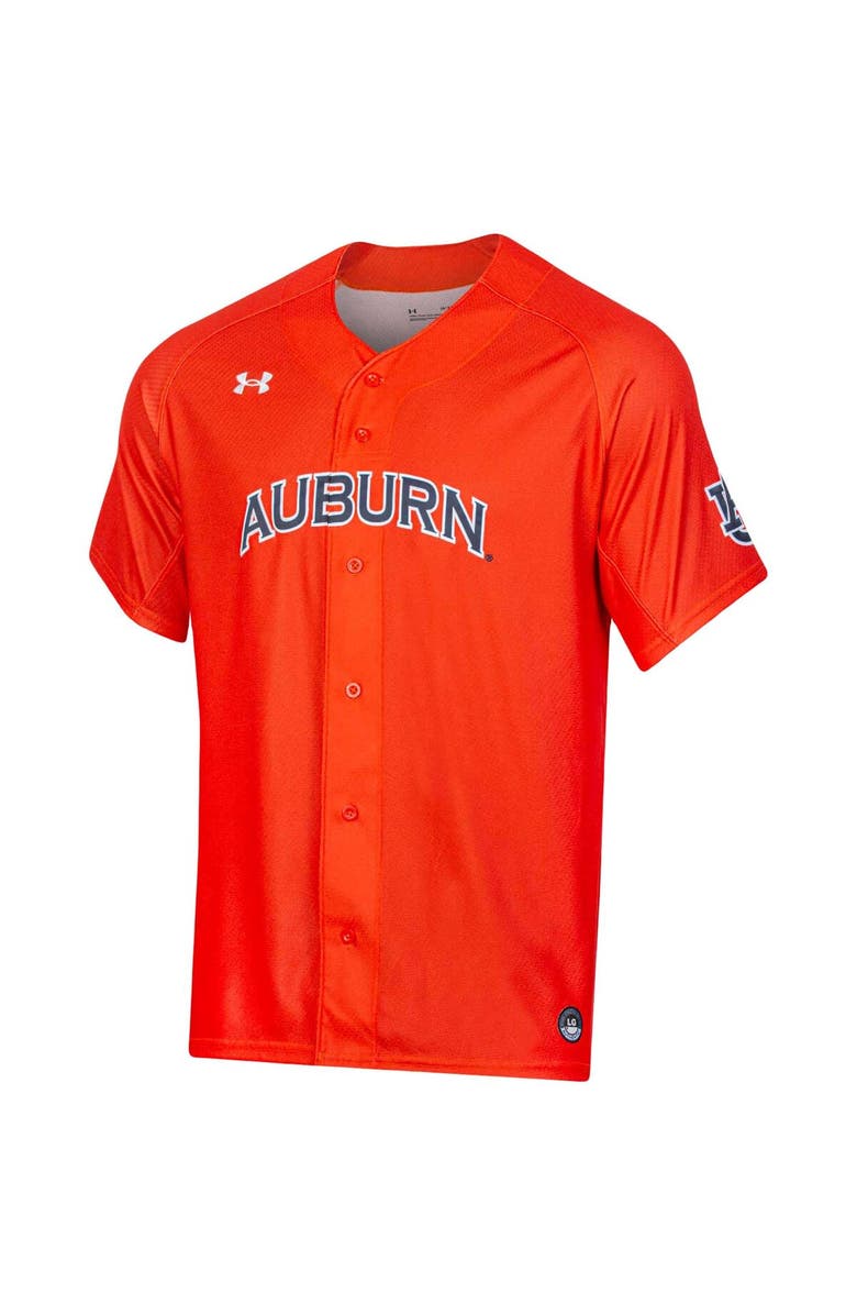 Under Armour Men's Under Armour Orange Auburn Tigers Replica Baseball Jersey, Alternate, color, Orange