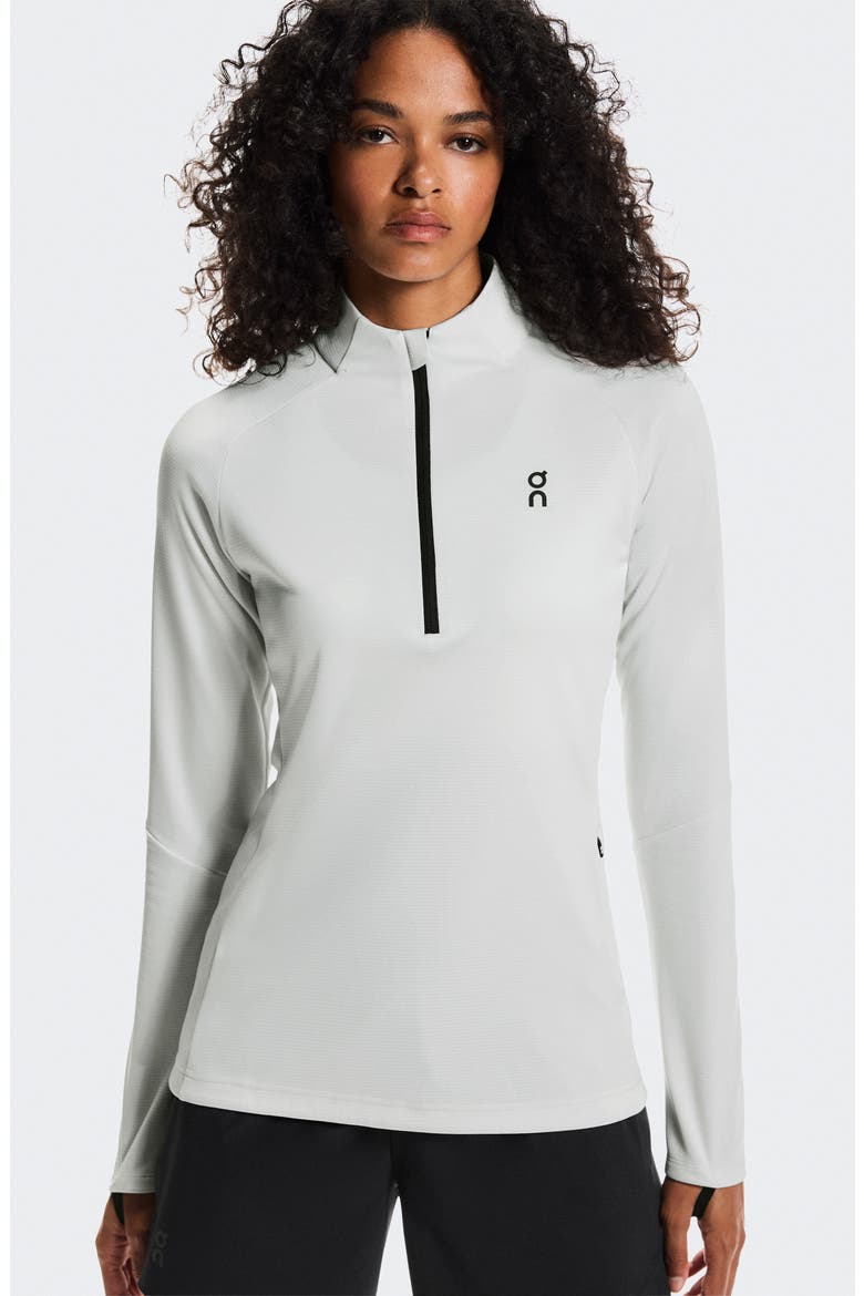 Climate Quarter Zip Running Top, Alternate, color, ICEBERG