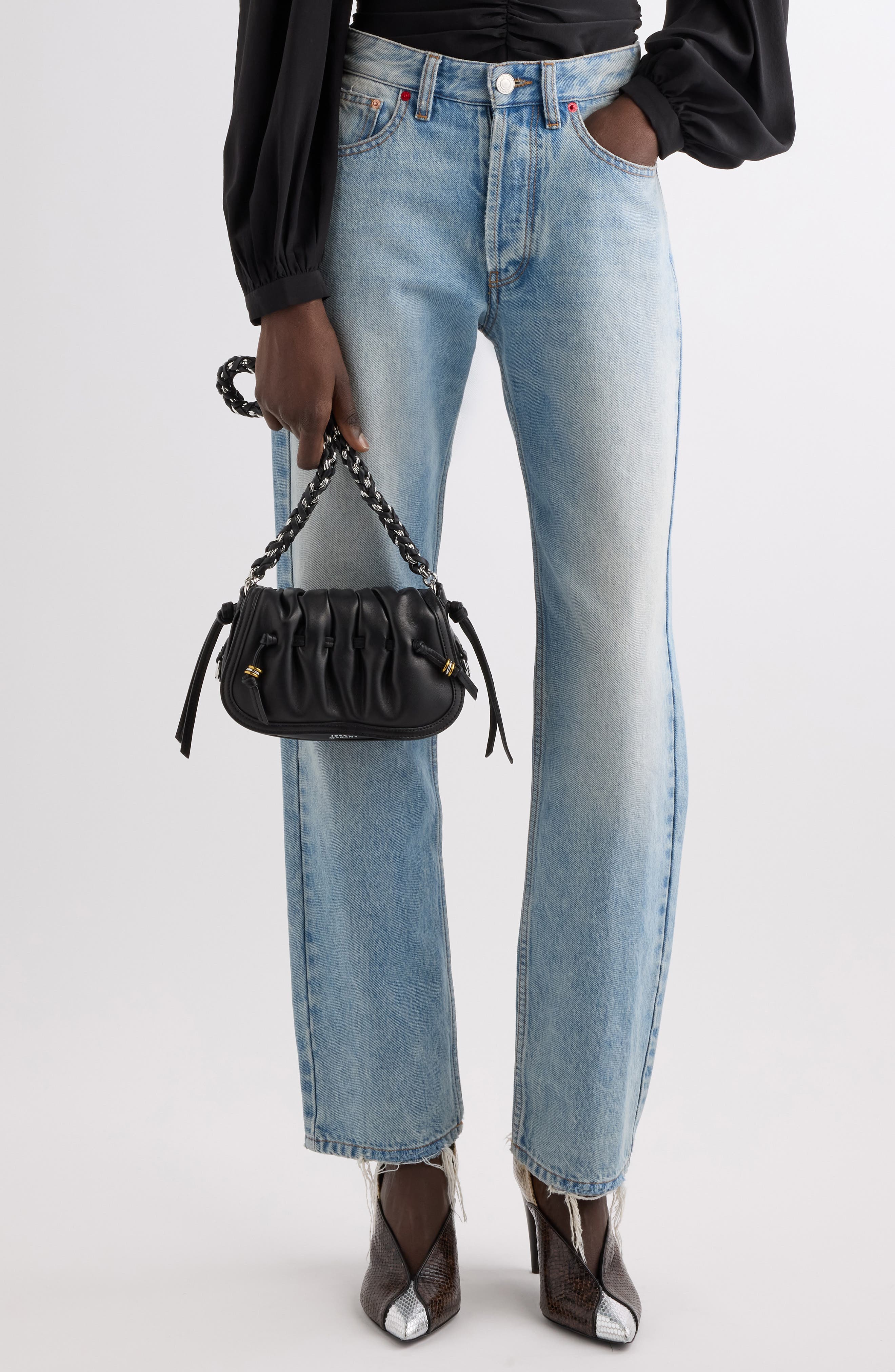 Bolton XS Leather Crossbody Bag, Alternate, color, BLACK 01BK