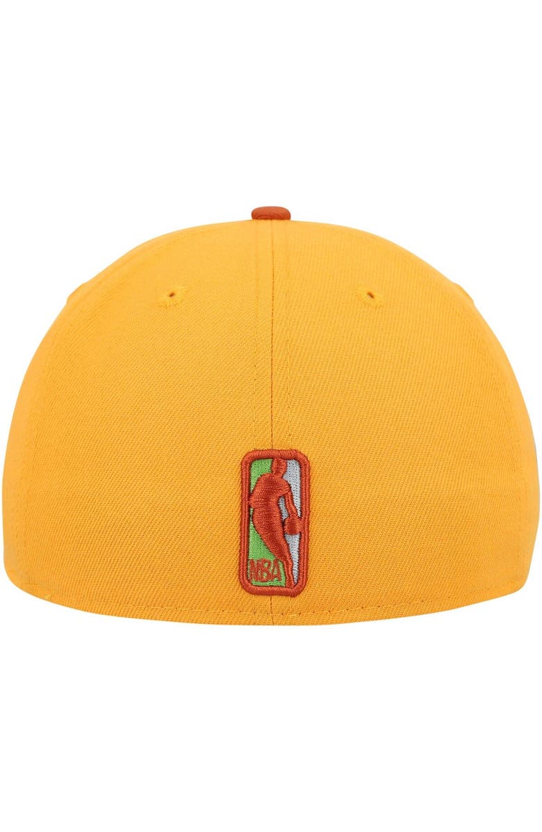 New Era Men's New Era  Gold/Rust Boston Celtics 59FIFTY Fitted Hat, Alternate, color, 