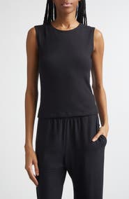 LESET Lauren Short Sleeve Crewneck Tank
