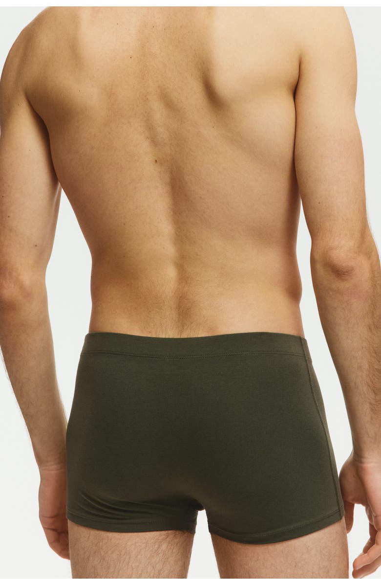 H&M 10-pack short cotton boxer shorts, Alternate, color, Navy Blue/Gray/Khaki Green