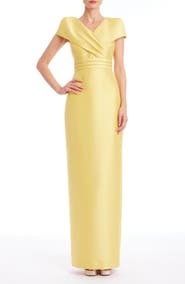 Badgley Mischka Collection Taffeta Column Gown
