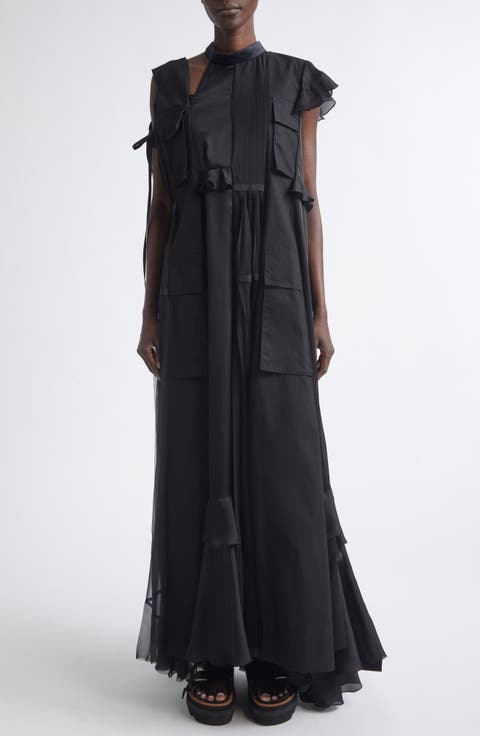 Mixed Media Maxi Dress