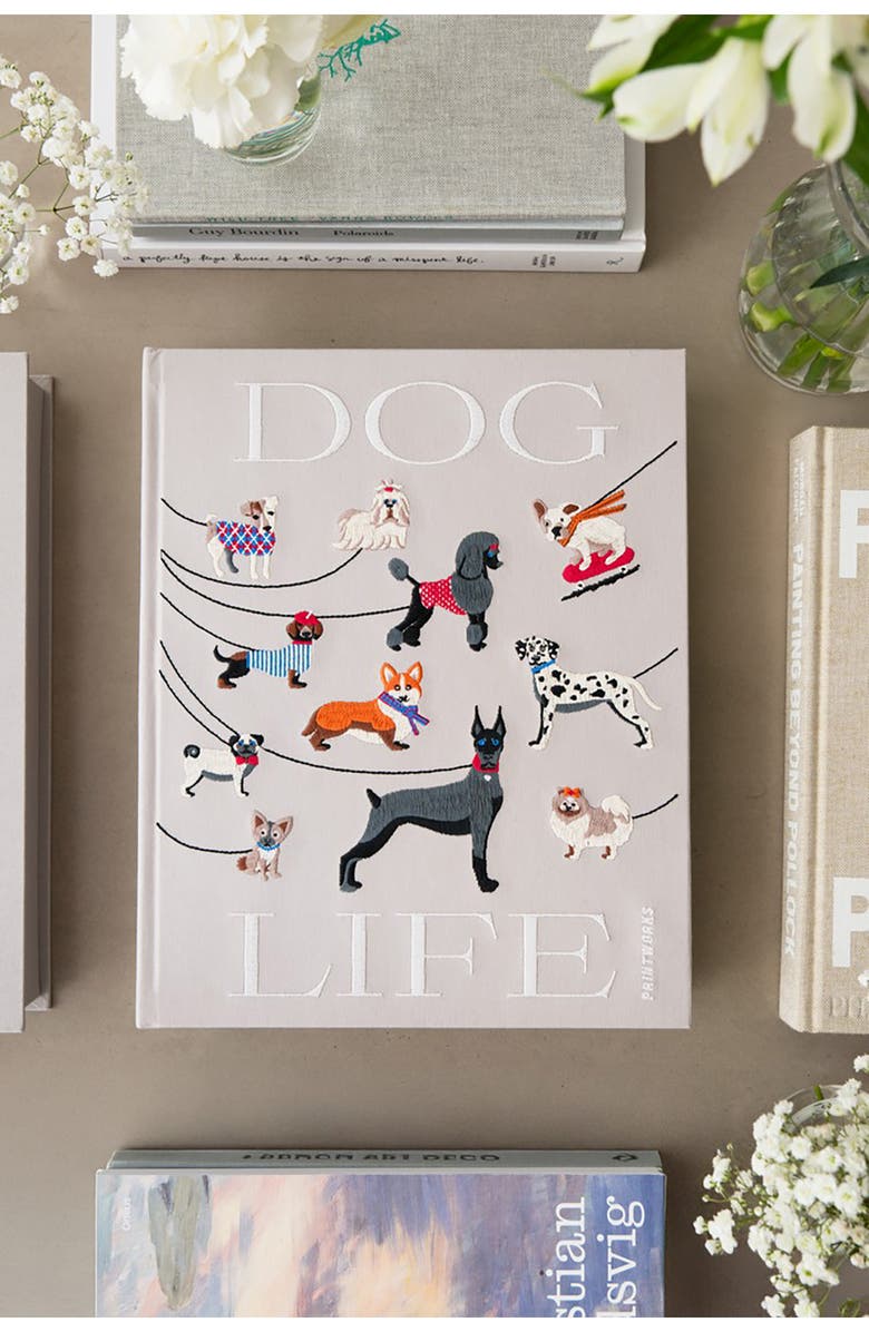 PRINTWORKS Dogs Embroidered Photo Album, Alternate, color, Beige Multi