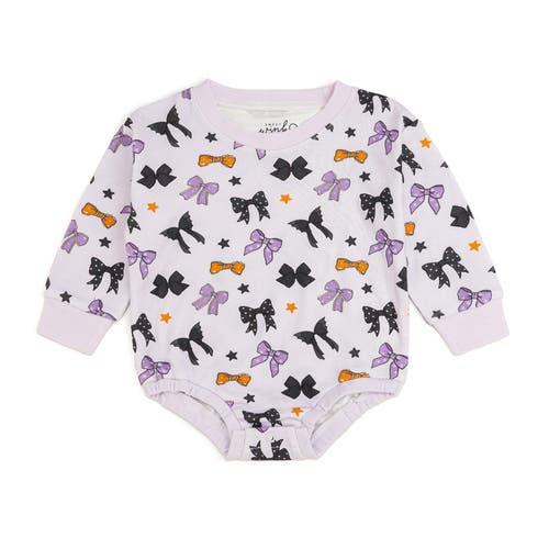 Sweet Wink Spooky Bows Halloween Long Sleeve Romper In Multi
