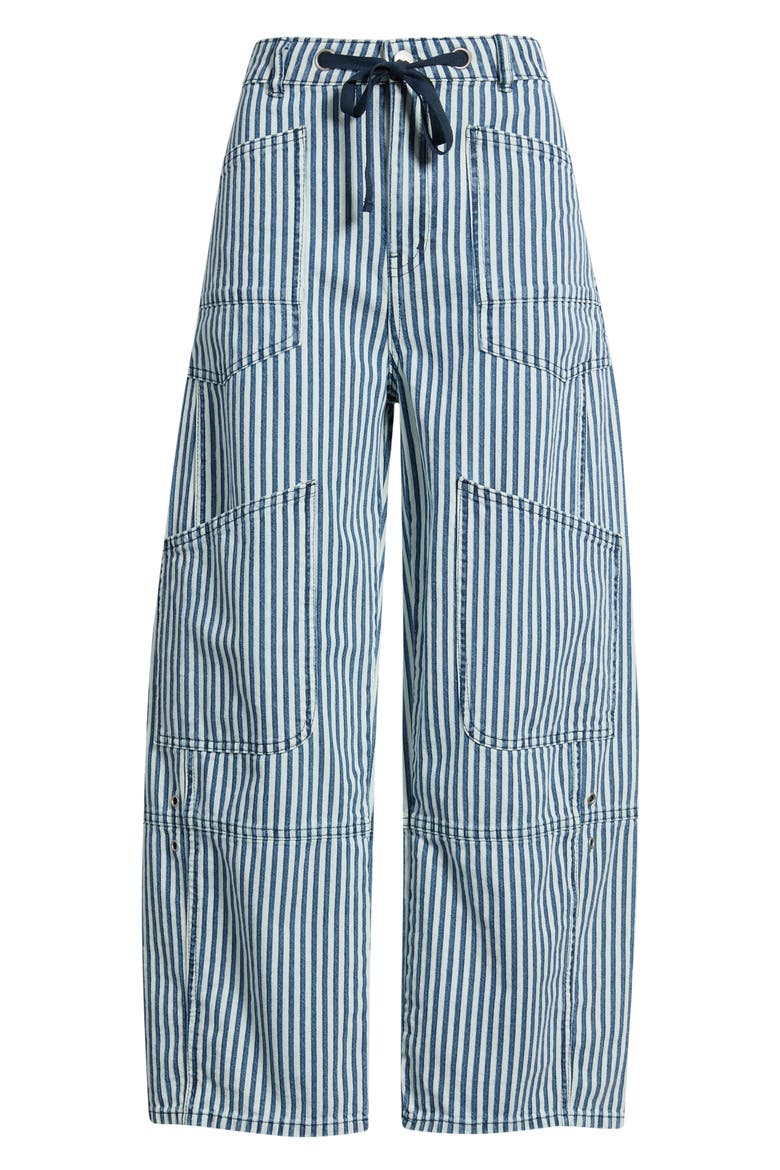 Crop Cargo Pants, Alternate, color, BLUE STRIPE