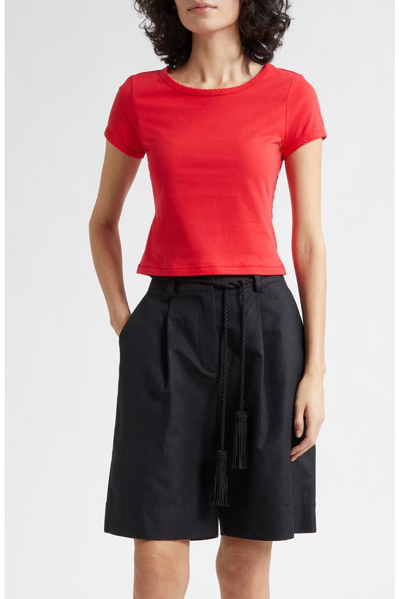 Clover Organic Cotton T-Shirt, Main, color, RED