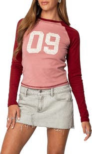 EDIKTED Raglan Crop T-Shirt