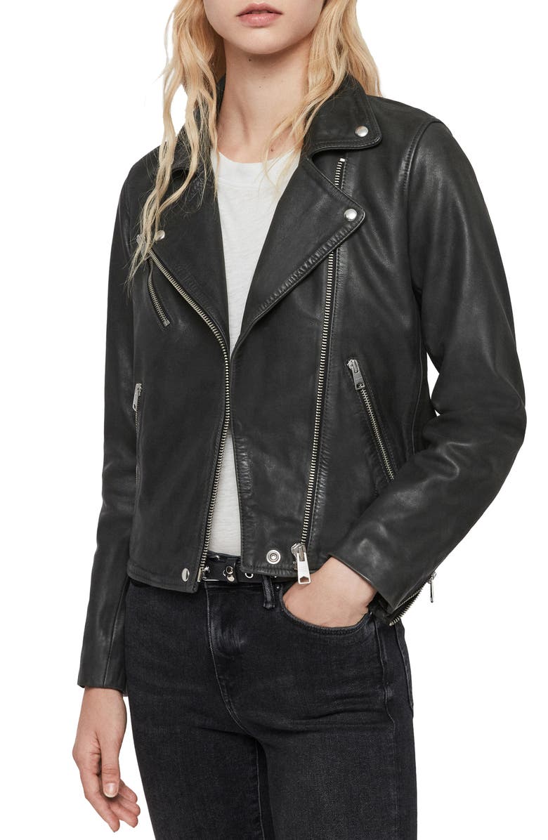 AllSaints Arden Biker Jacket, Alternate, color, 