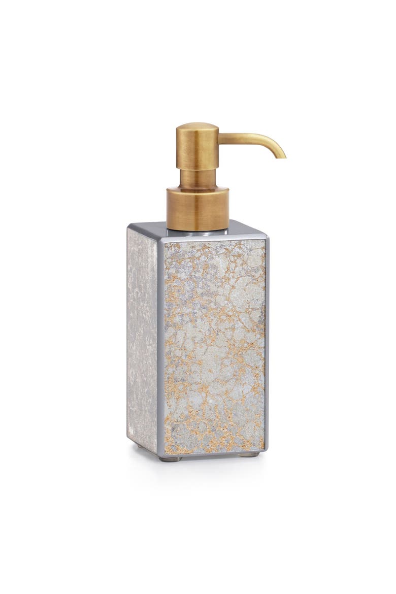 Natasha Pump Dispenser, Main, color, SILVER-Bur Brs
