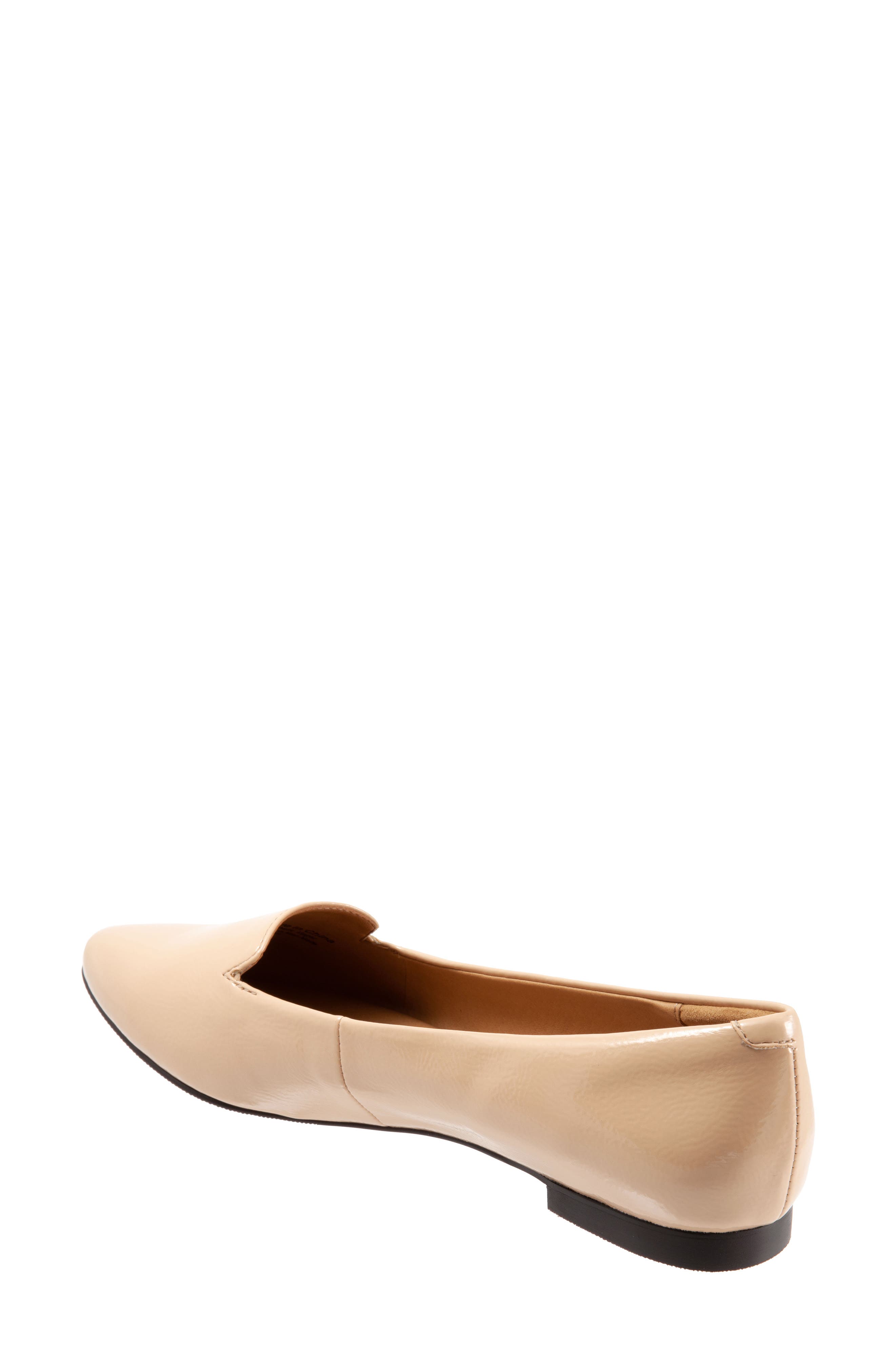 Harlowe Pointed Toe Loafer, Alternate, color, NUDE FAUX LEATHER