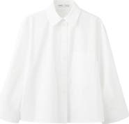 MANGO Embellished Faux Pearl Button-Up Shirt