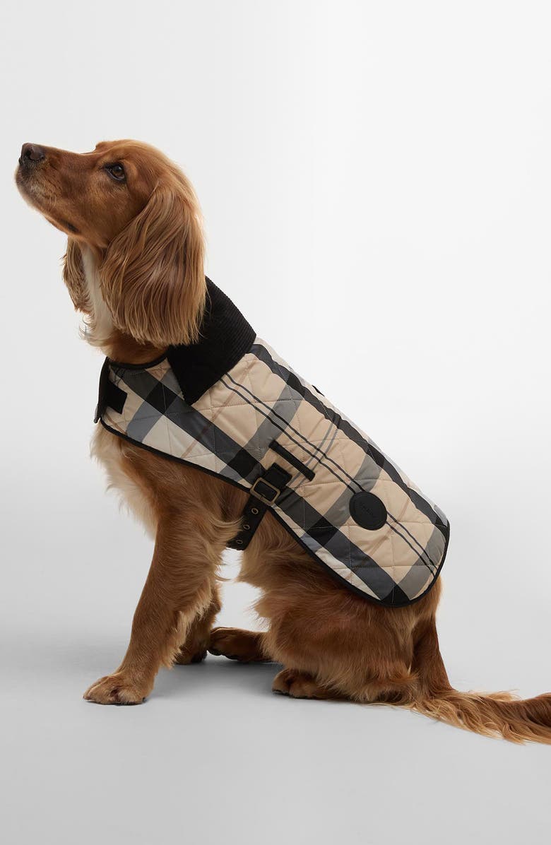 Barbour Quilted Tartan Dog Coat, Main, color,