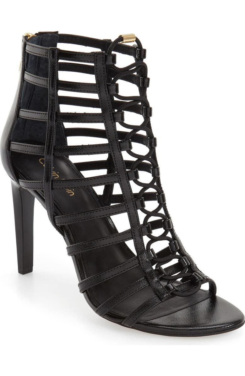 Calvin Klein 'Nira' Cage Sandal, Main, color,