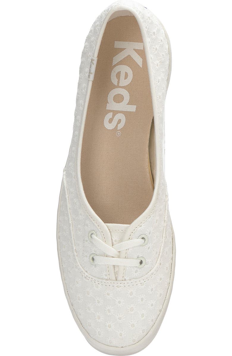 Keds<sup>®</sup> Champion Mini Slip-On Sneaker, Alternate, color, Snow White Daisey