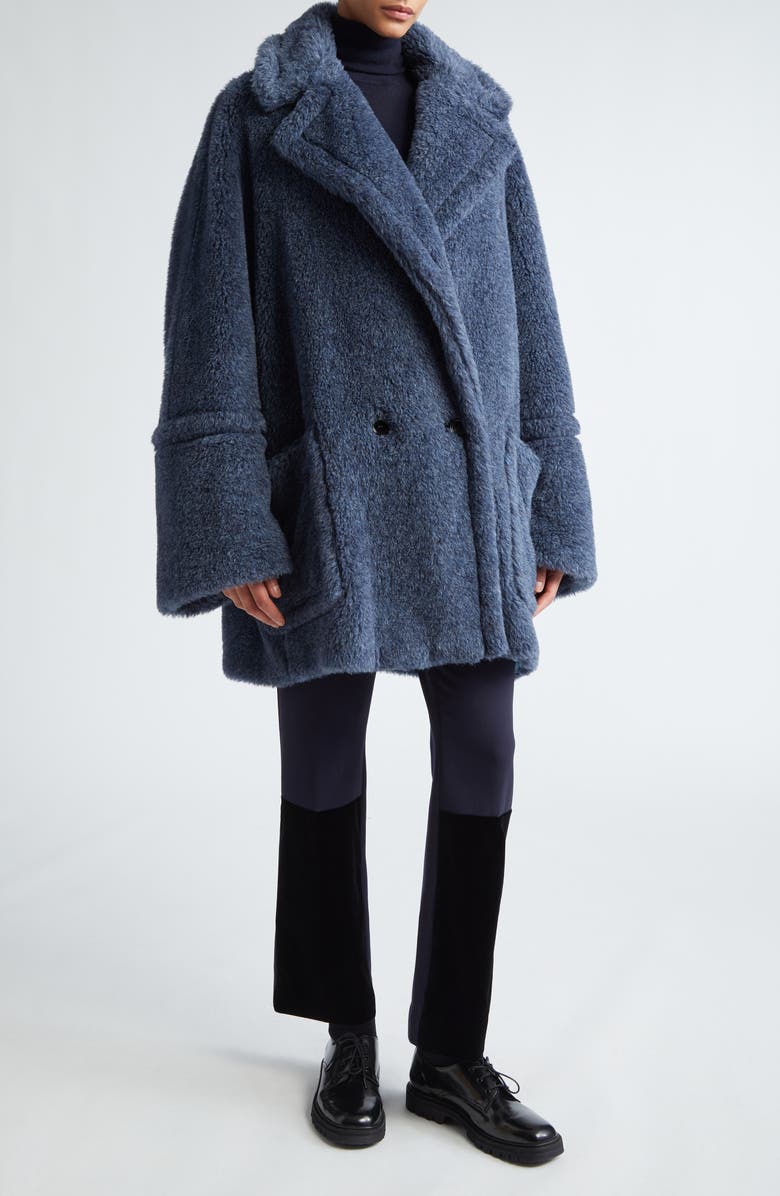 Max Mara Tedgirl 1 Alpaca, Virgin Wool & Silk Short Coat, Alternate, color, 