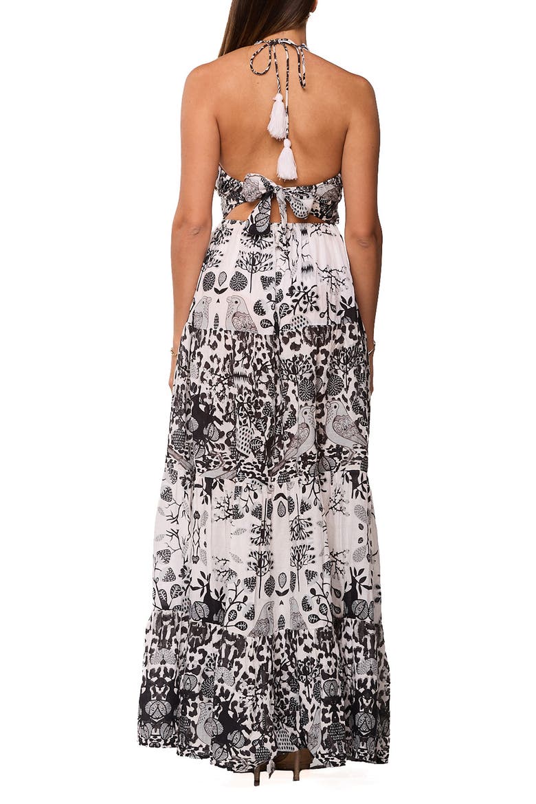 Halter Maxi Dress, Alternate, color, WHITE