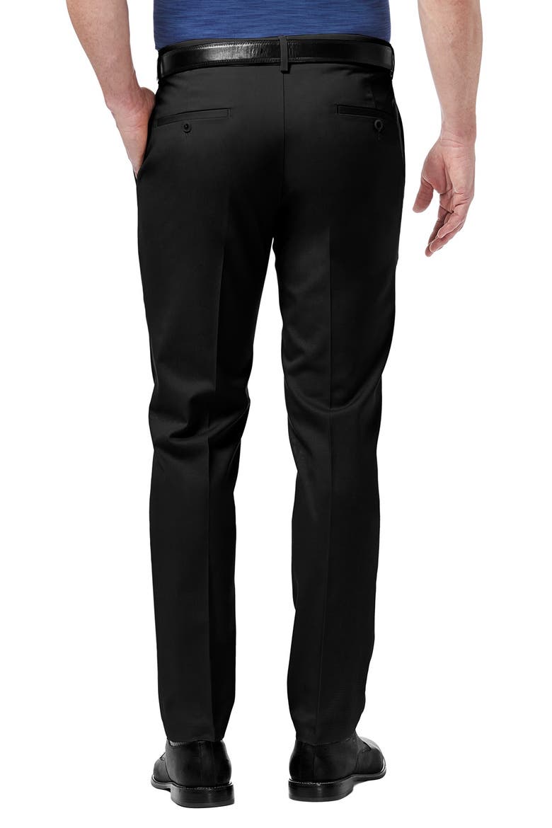 Haggar Premium No Iron Khaki Slim Fit Pant, Alternate, color, BLACK