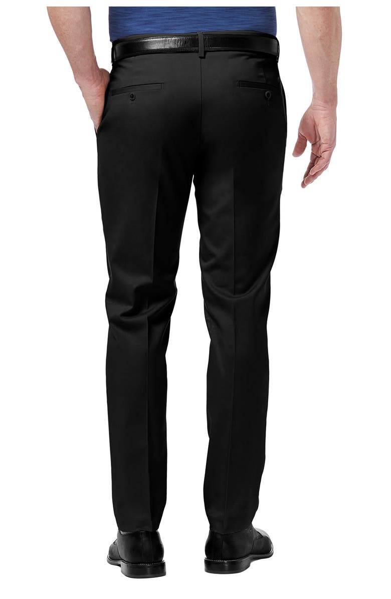 HAGGAR Premium No Iron Khaki Slim Fit Pant, Alternate, color, Black