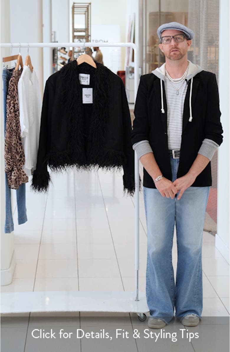 Lowden Faux Fur Trim Faux Suede Jacket, sales video thumbnail