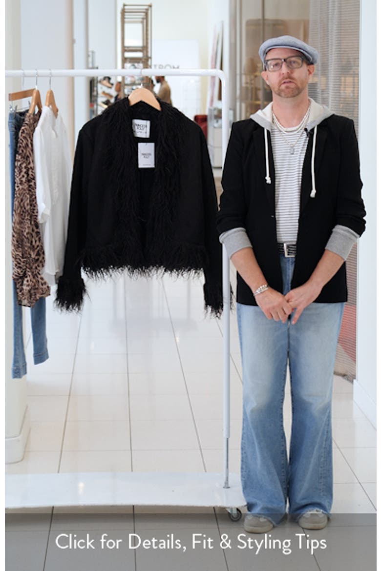Lowden Faux Fur Trim Faux Suede Jacket video
