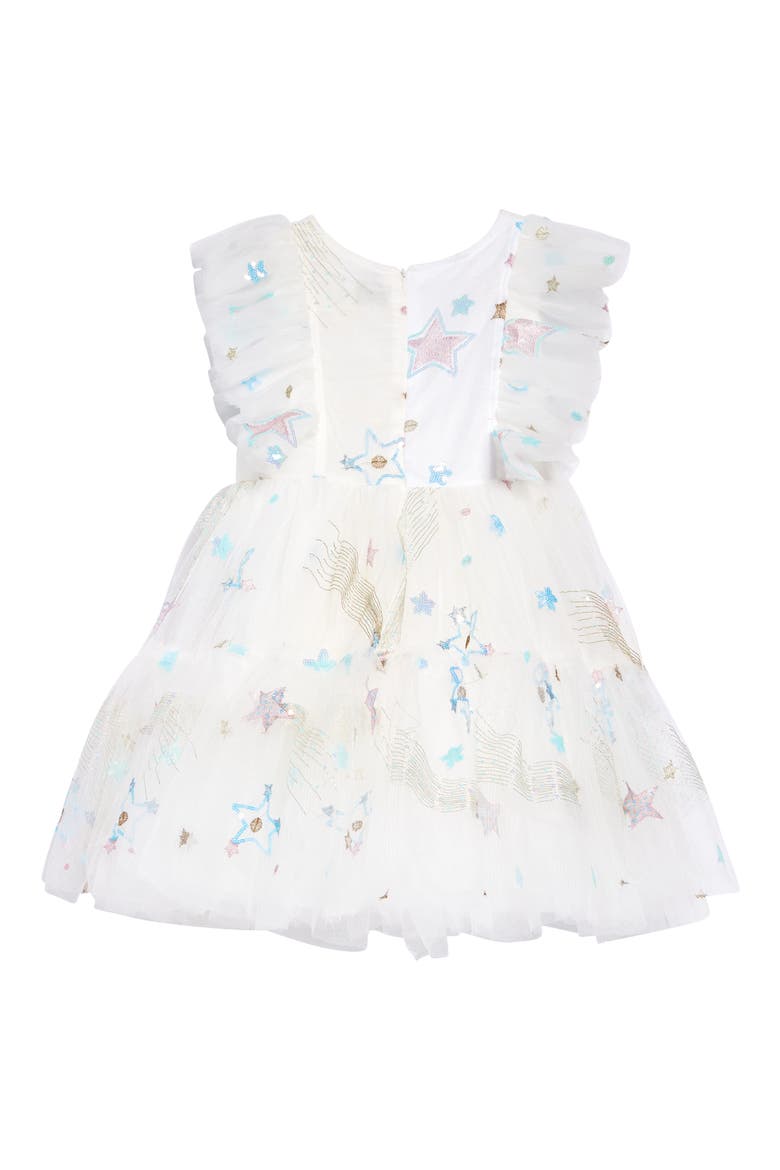 Shooting Star Tulle Dress, Alternate, color, WHITE