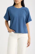 CITY BLUES Brie Boxy Short Sleeve Sweatshirt