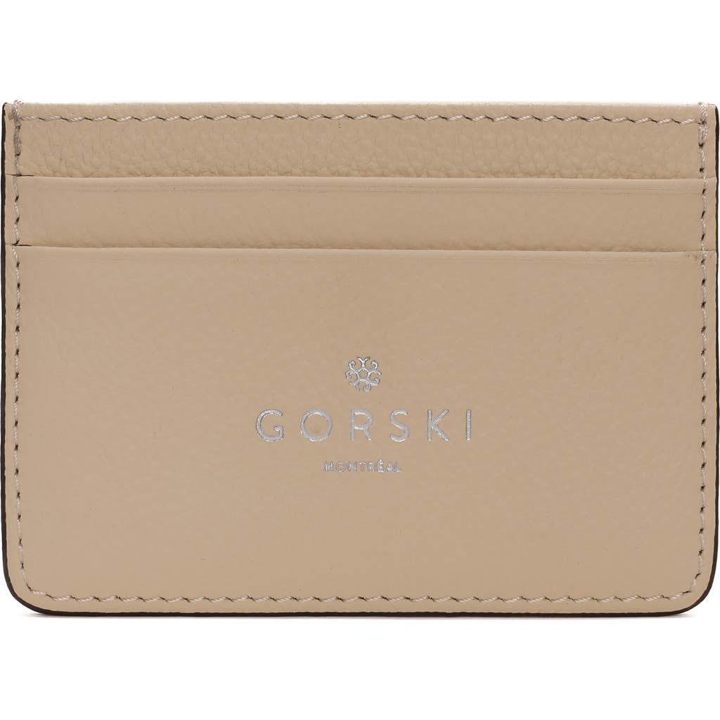 Gorski Leather Card Holder In Brown