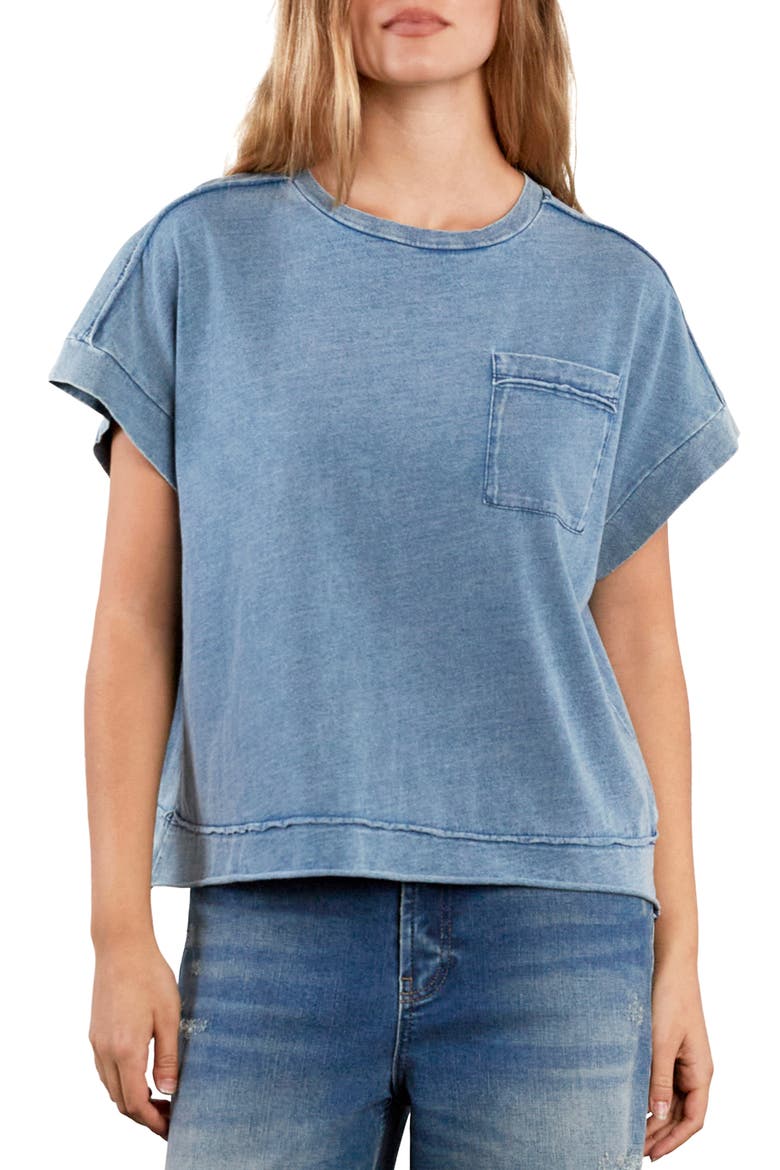 Cloud Cotton Slub Pocket T-Shirt, Main, color, CLOUD BLUE