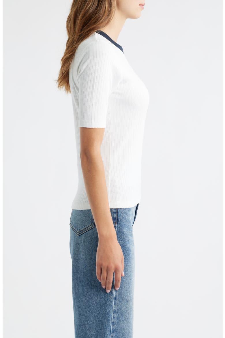 Slim Fit Ringer T-shirt, Alternate, color, WHITE