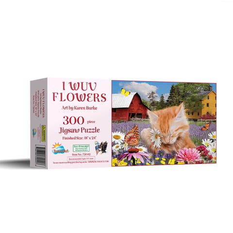 I Wuv Flowers 300 piece Jigsaw Puzzle for Adults