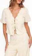 Petal & Pup Jensen Scallop Hem Top