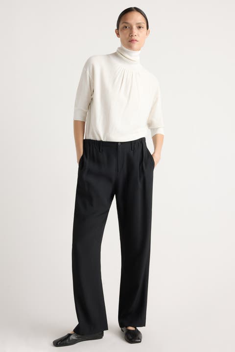 Nuri Tailored Stretch-Waist Pant