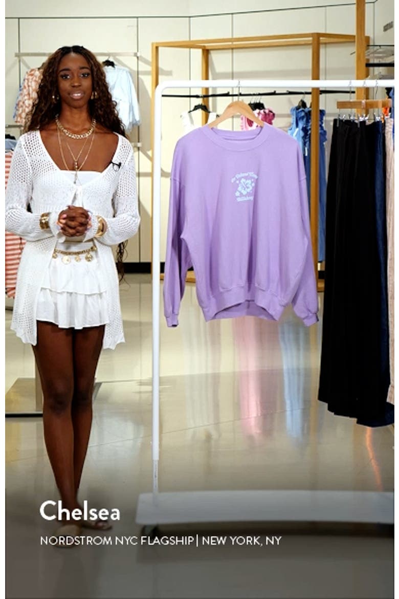 Aloha Kendal Crewneck Cotton Blend Sweatshirt video