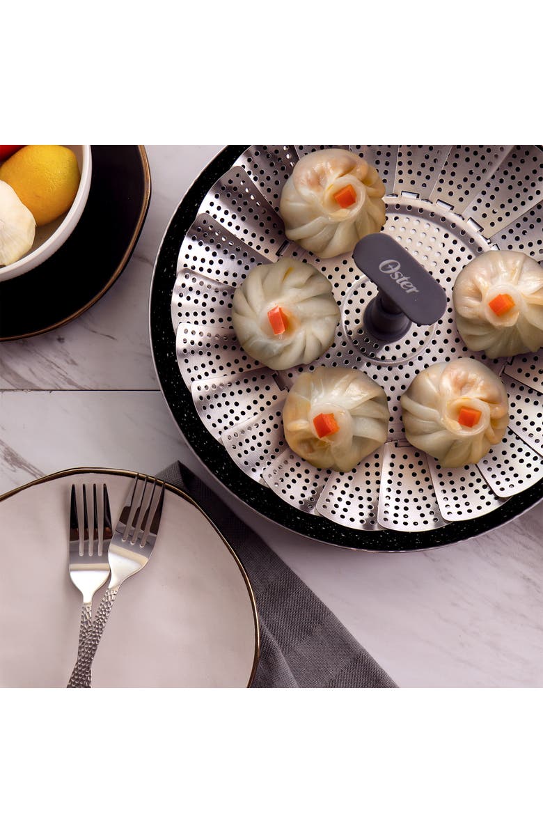 OSTER Bluemarine Expandable Stainless Steel Steamer Basket, Alternate, color, Silver