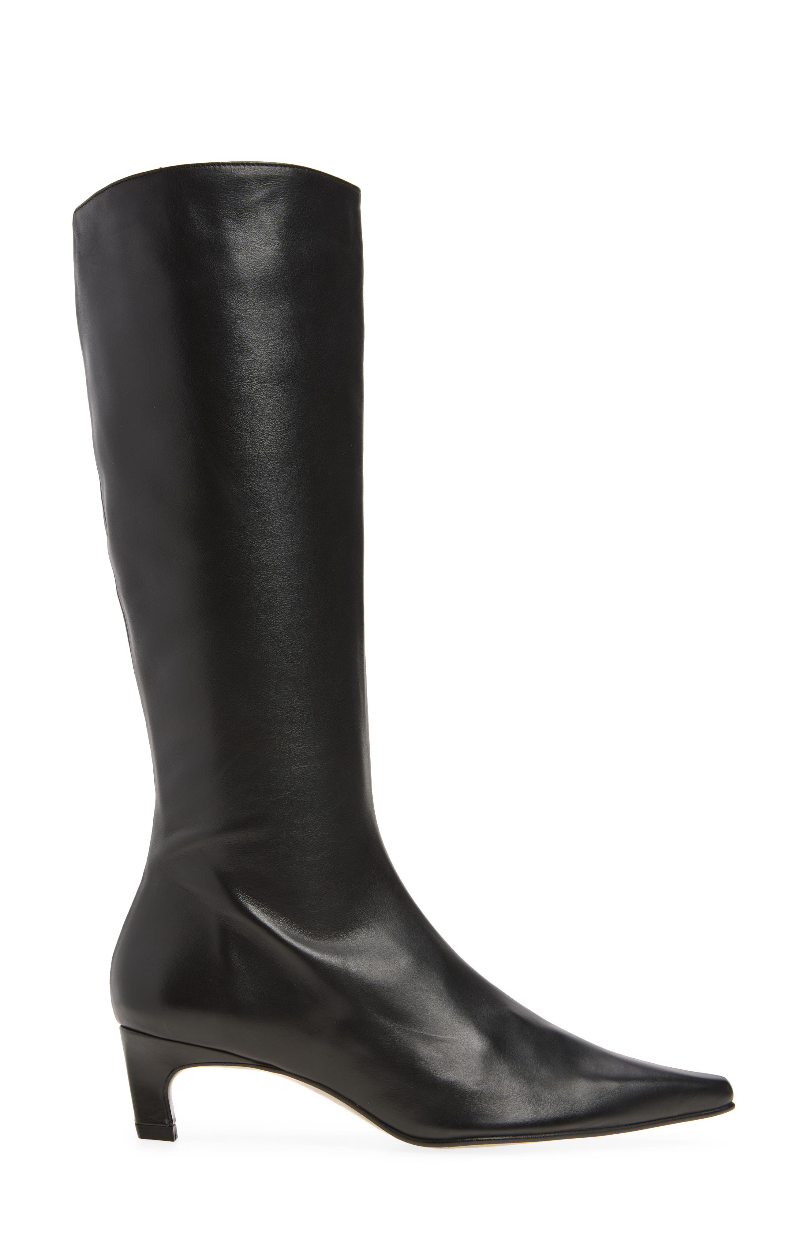Gema Knee High Kitten Heel Boot, Alternate, color, BLACK