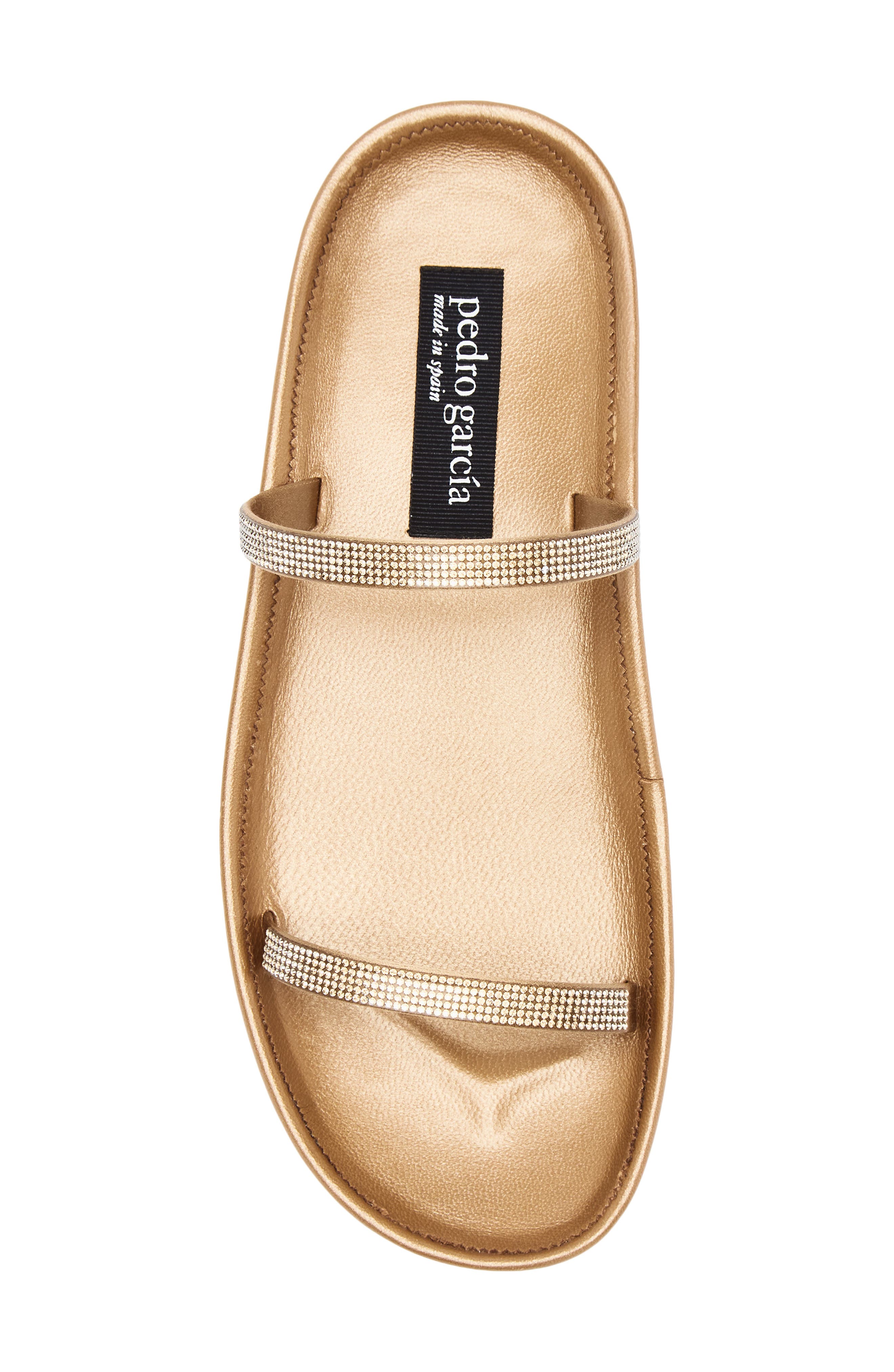 Pedro Garcia Alania Slide Sandal, Alternate, color, Ore Satin