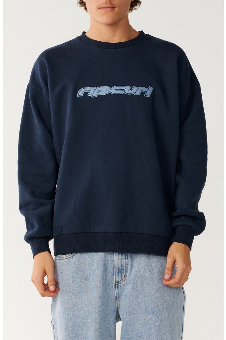 Archive Graphic Crewneck Sweater, Main, color, DARK NAVY