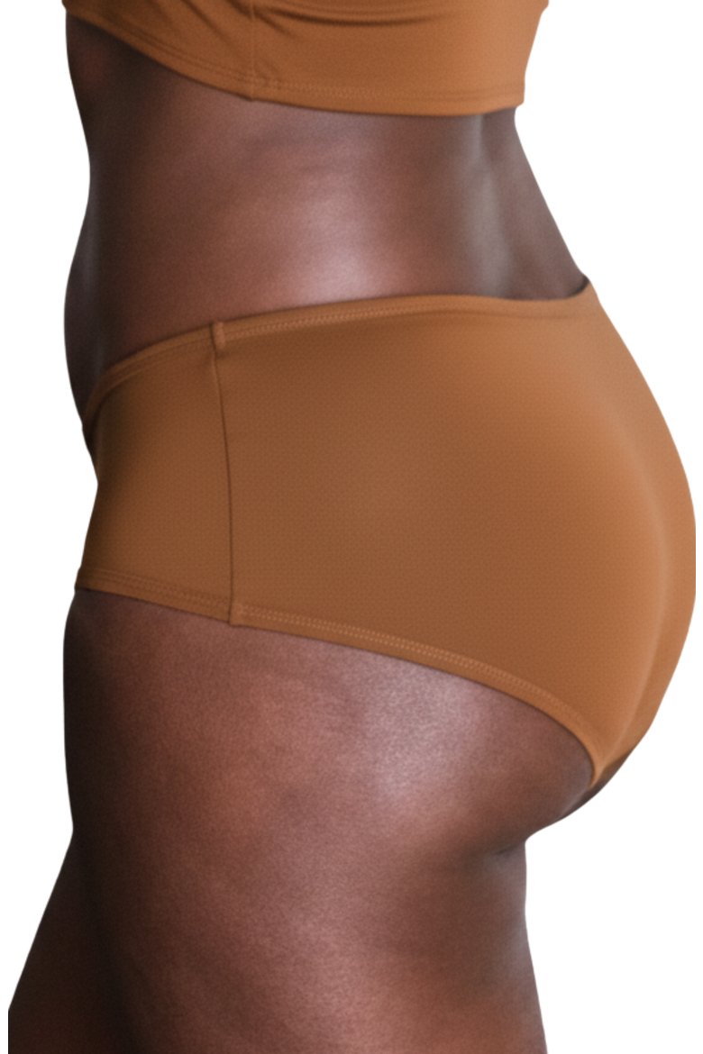 Organic Cotton Mid Rise Brief, Alternate, color, Deep Nude