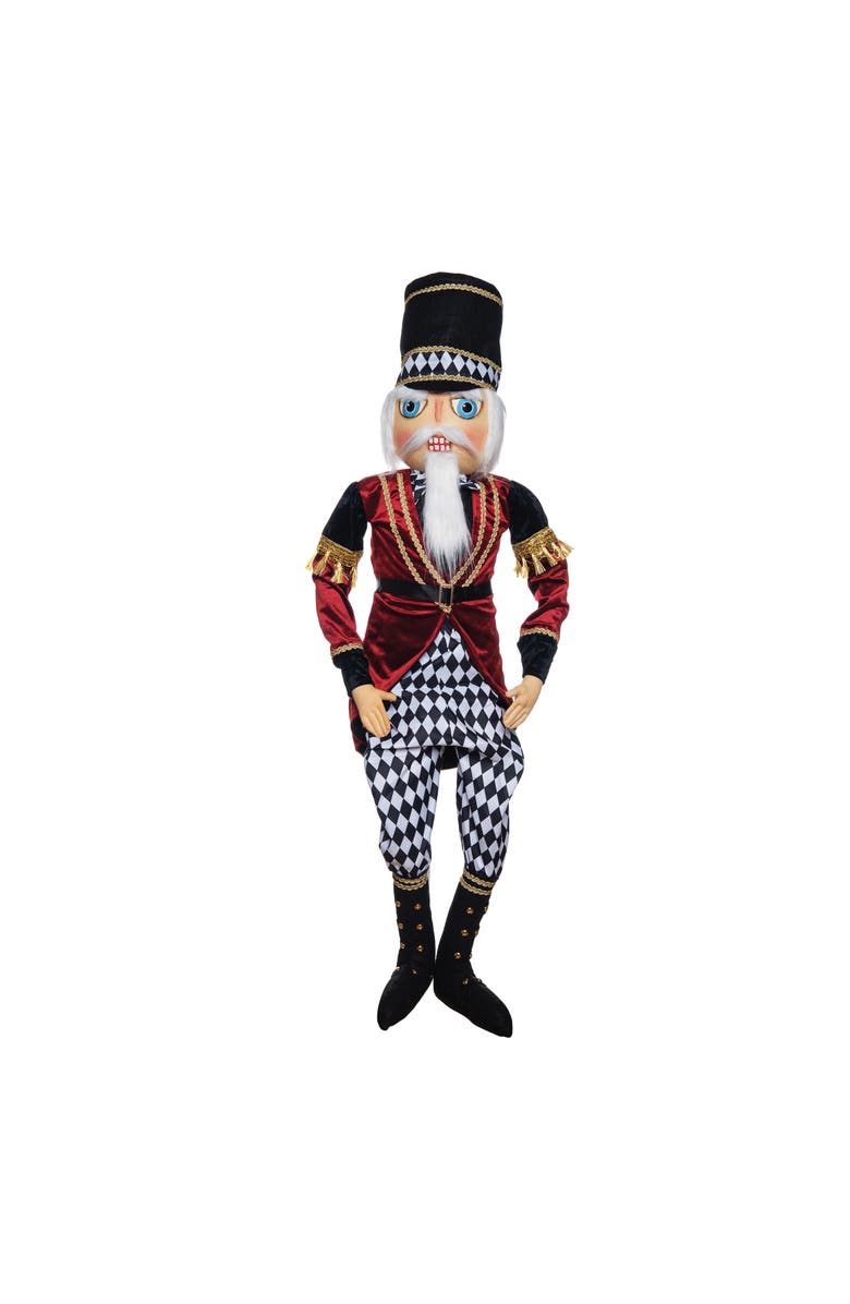 Gallerie II Nash Nutcracker Joe Spencer Gathered Traditions Soft Art Doll Christmas XMAS Winter Holiday Festive Figure Figurine, Main, color, Red