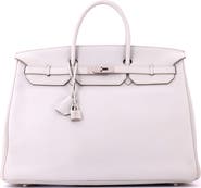Pre-Owned Hermes Birkin Handbag Grey Togo with Palladium Hardware 40